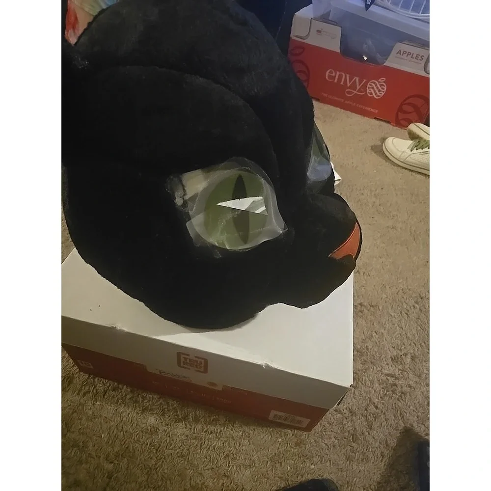 Dan Dee Big Greeter Head Black Cat Panther Halloween Mask Mascot Costume Head